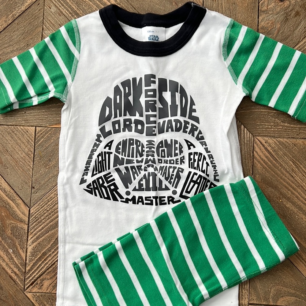 Hanna Anderson Star Wars short sleeve with shorts pj set. Excellent condition!